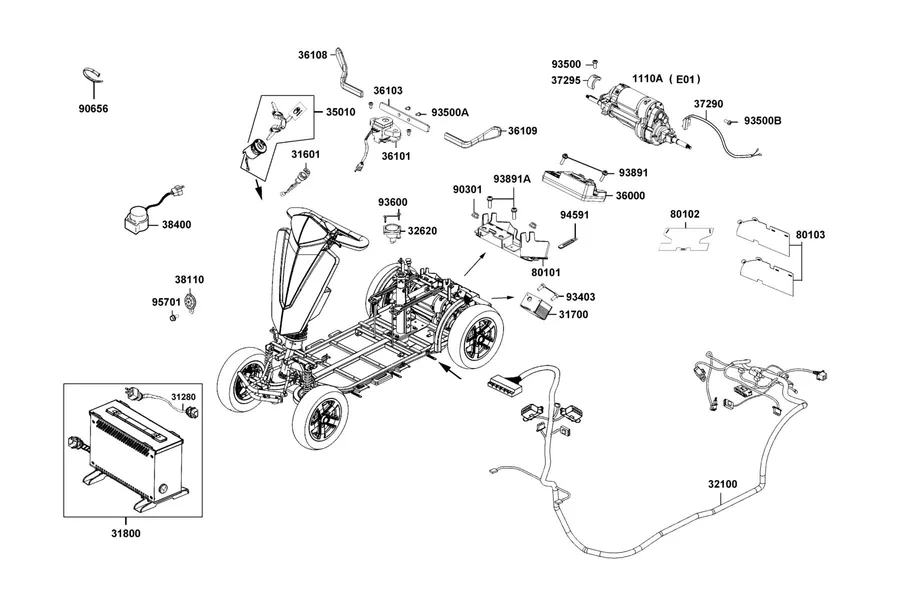 F11 Harness Wire parts diagram