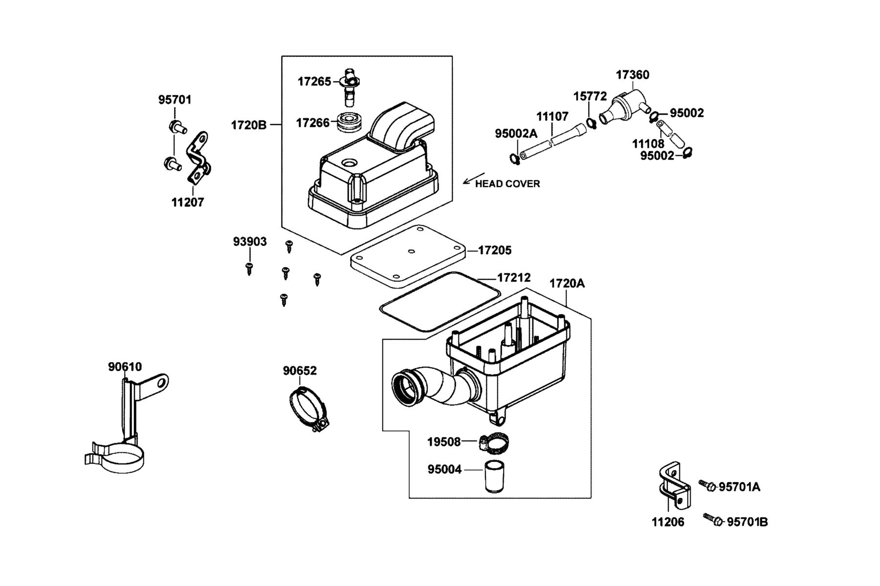 MONGOOSE 110i Air Cleaner parts diagram
