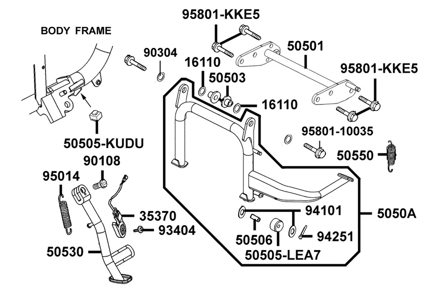 F15 Stand parts diagram