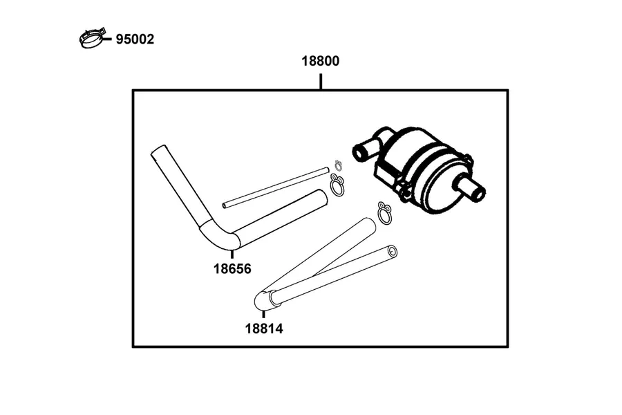 F21 Air Cleaner Two parts diagram
