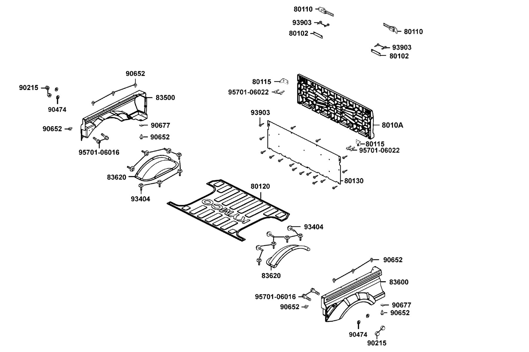UXV 700i LE PRIME (2019~) Panel R/L Rear Fender parts diagram