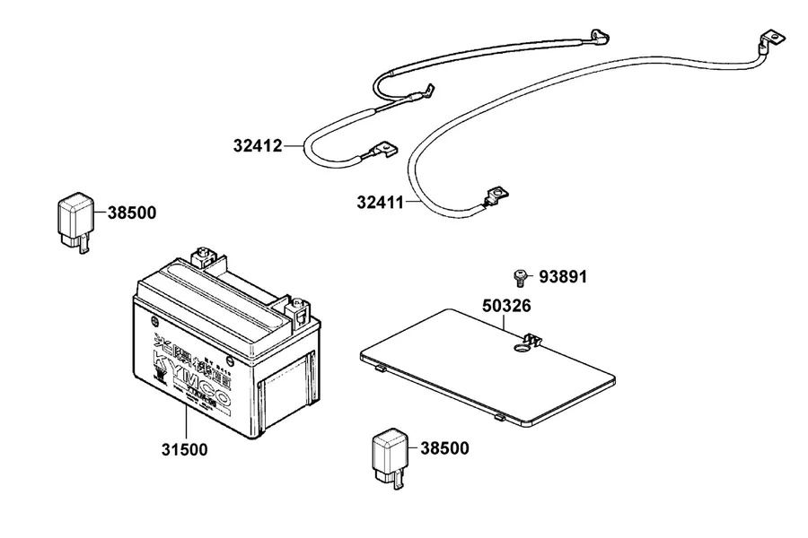 F11 Battery parts diagram
