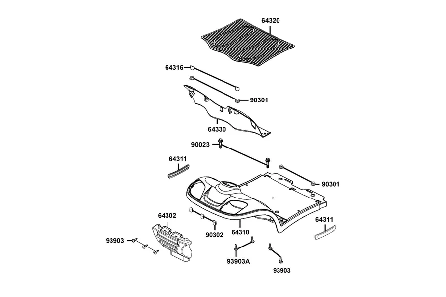 F03 Floor parts diagram