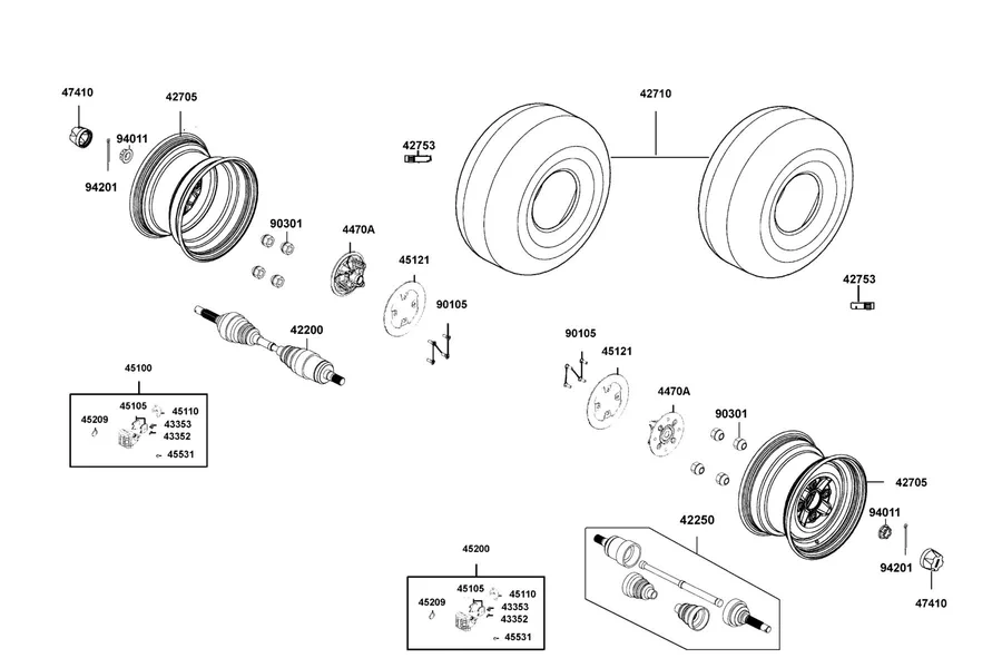 F08 Wheel Assy Rr parts diagram