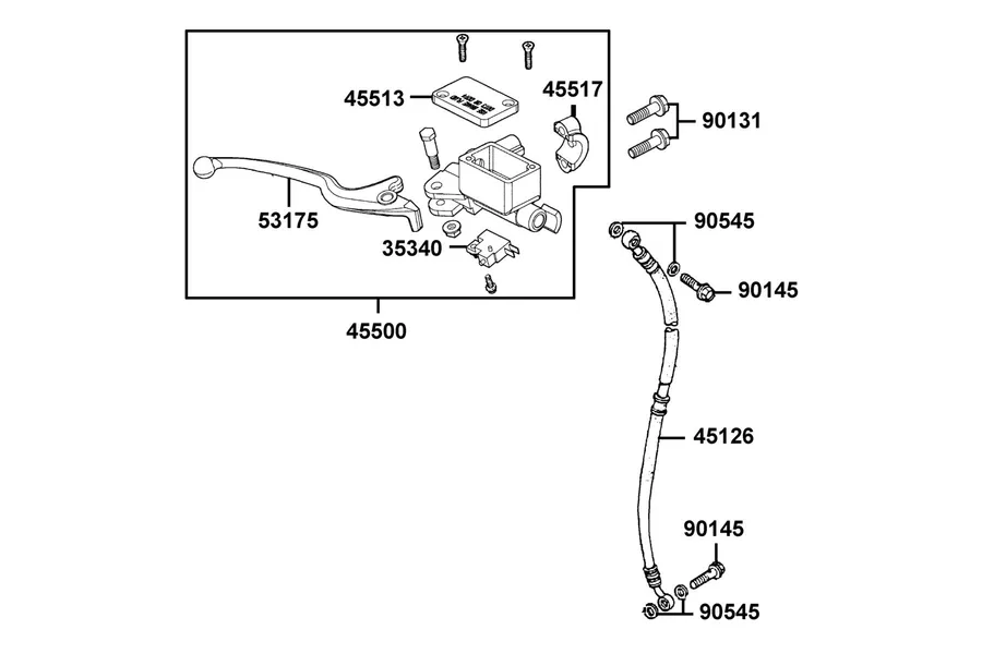F04 Brake Master Cylinder parts diagram