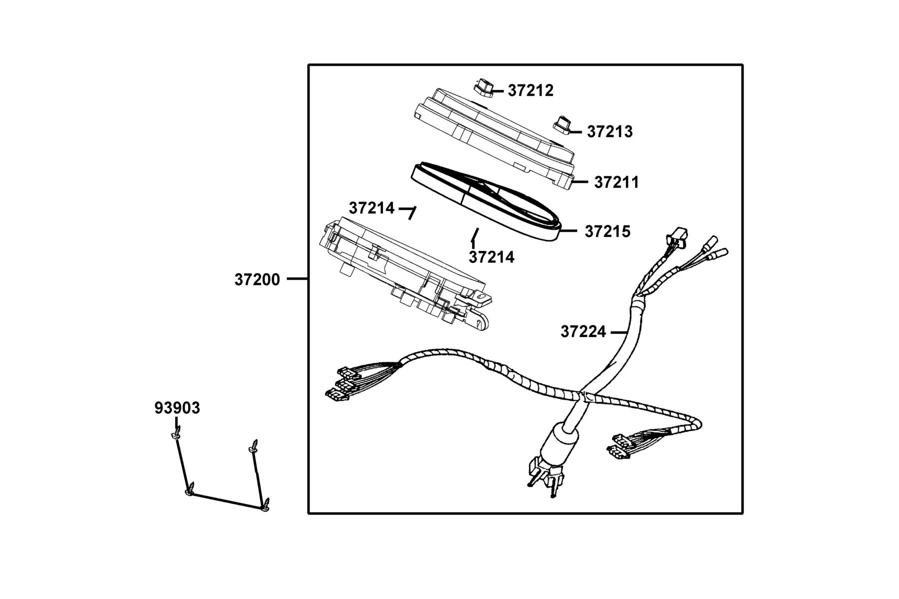 New People S 150(2020~ Speedometer parts diagram