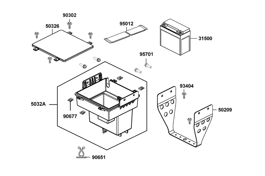 F11 Battery parts diagram