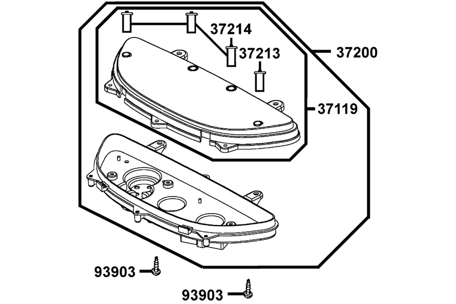 F02 Speed Meter parts diagram