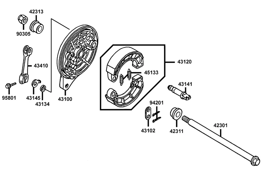F11 Rear Brake Panel parts diagram
