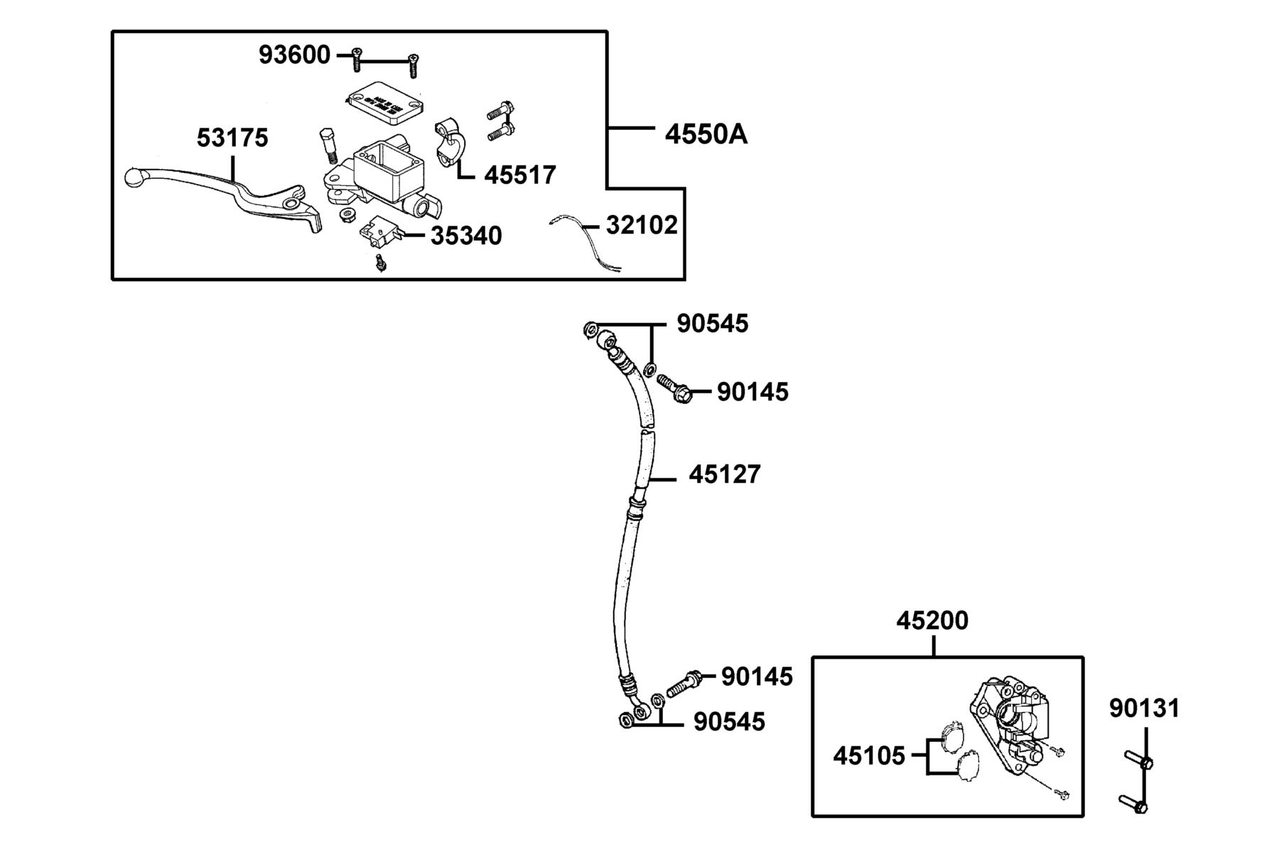 SUPER 8 50X MY2026 Brake Master Cylinder parts diagram