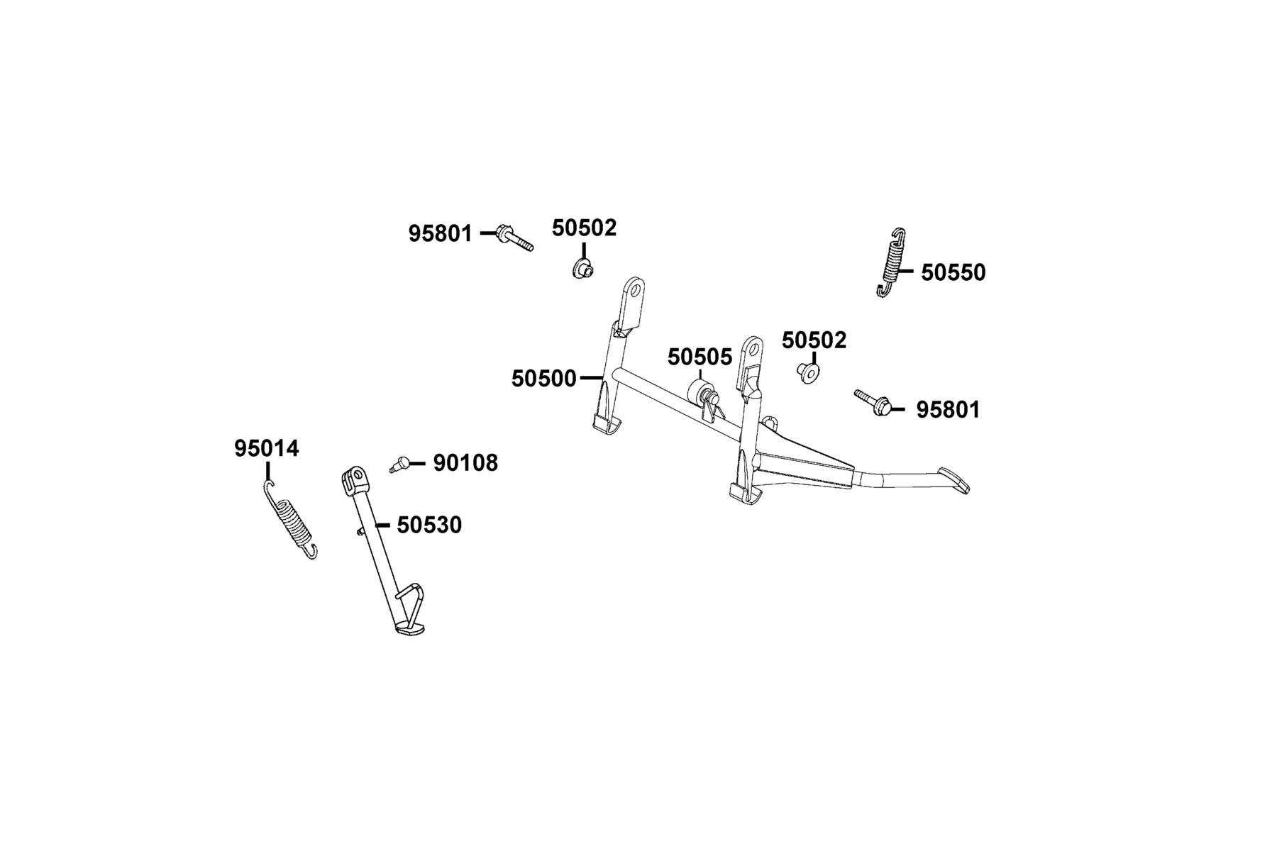 New People S 150(2020~ Stand ● Kick Starter Arm parts diagram