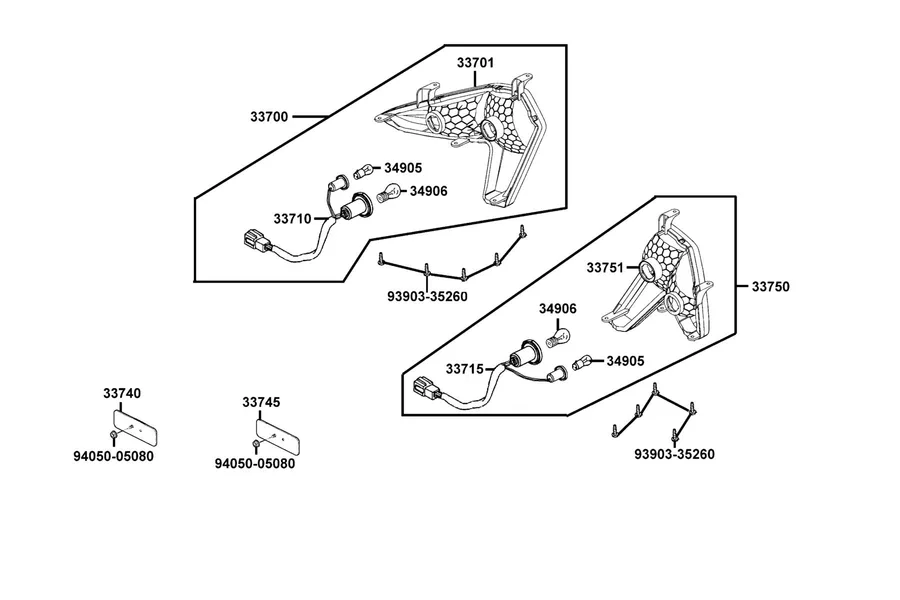 F19 Light Tail parts diagram