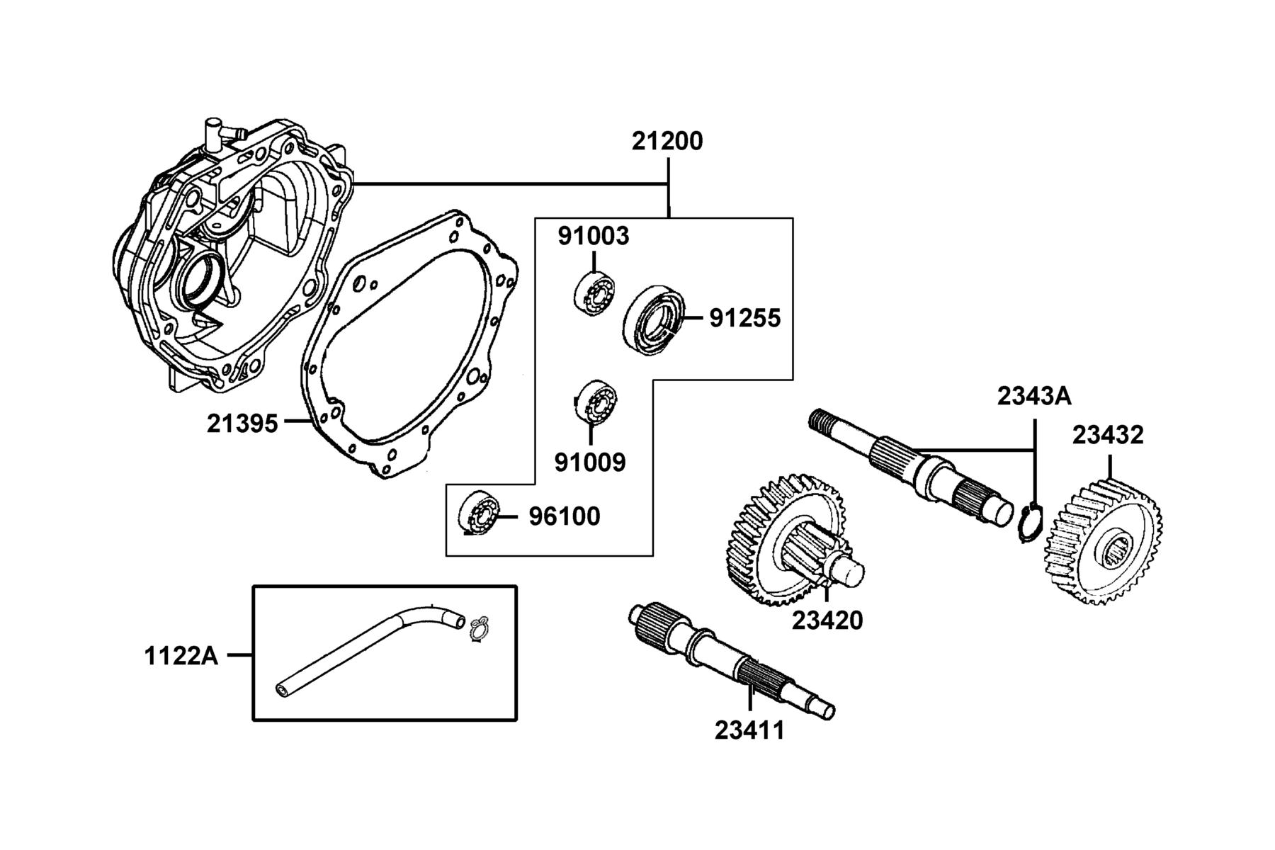 SUPER 8 150R ON-ROAD(2015~) Transmission parts diagram