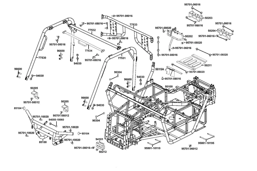 F21 Frame Body parts diagram