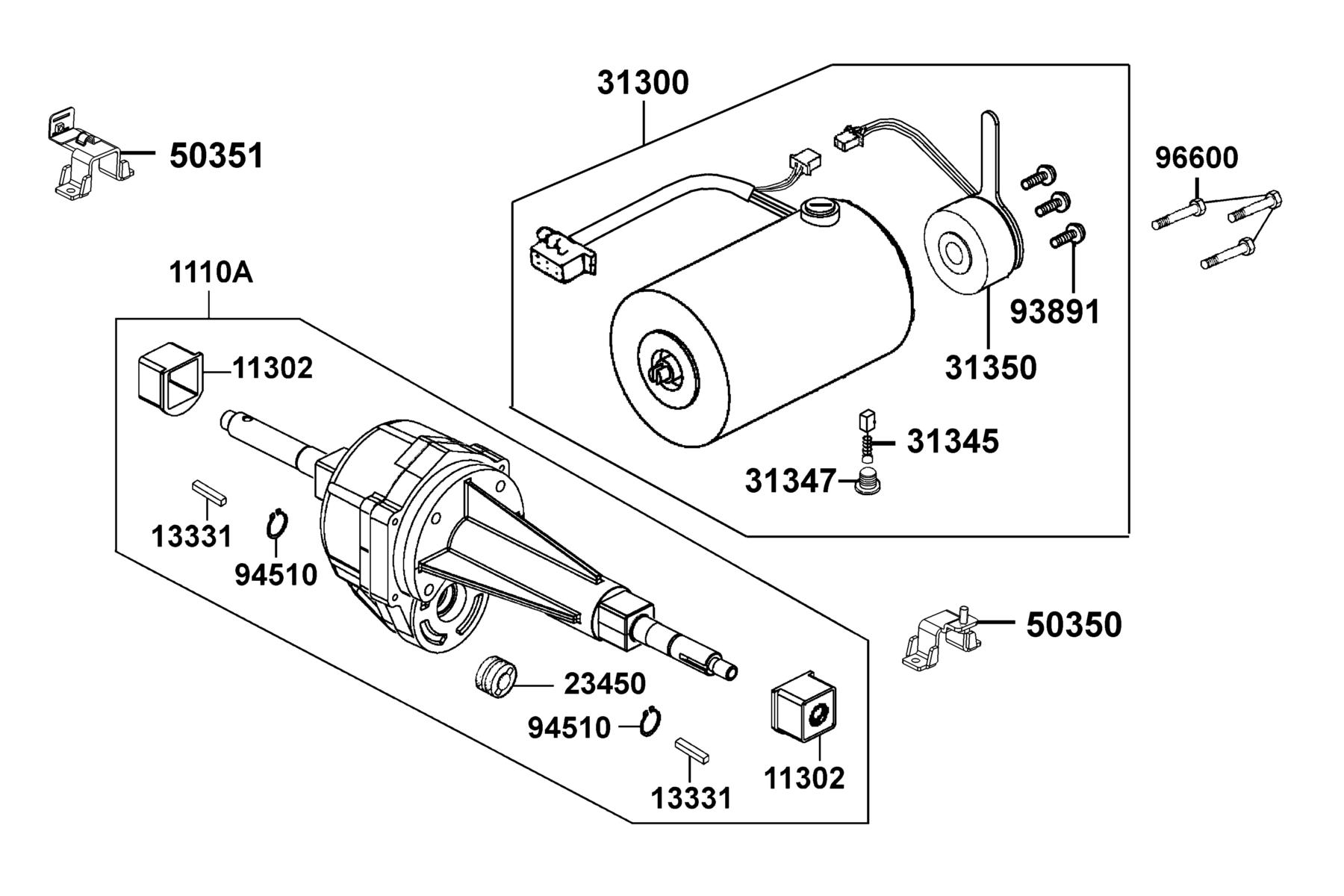KYMCO MAXER X " (2018) Motor parts diagram