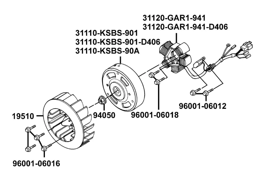 E03 Generator parts diagram