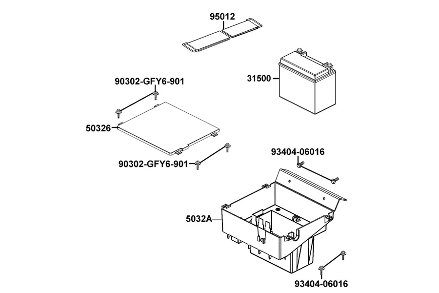 F11 Battery parts diagram