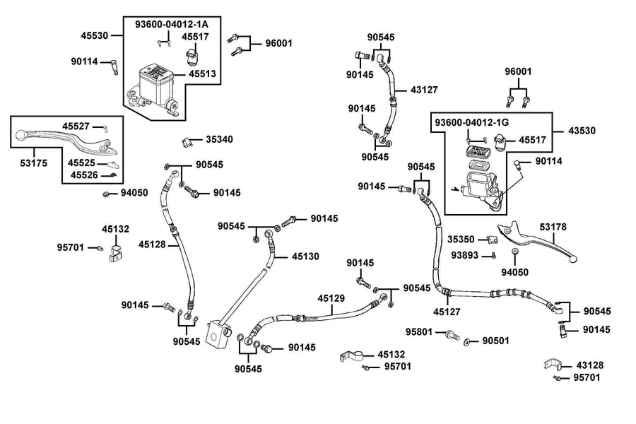 F04 Master Cylinder parts diagram
