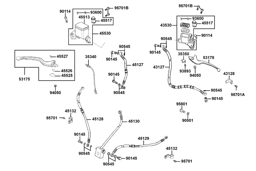 F04 Master Cylinder parts diagram