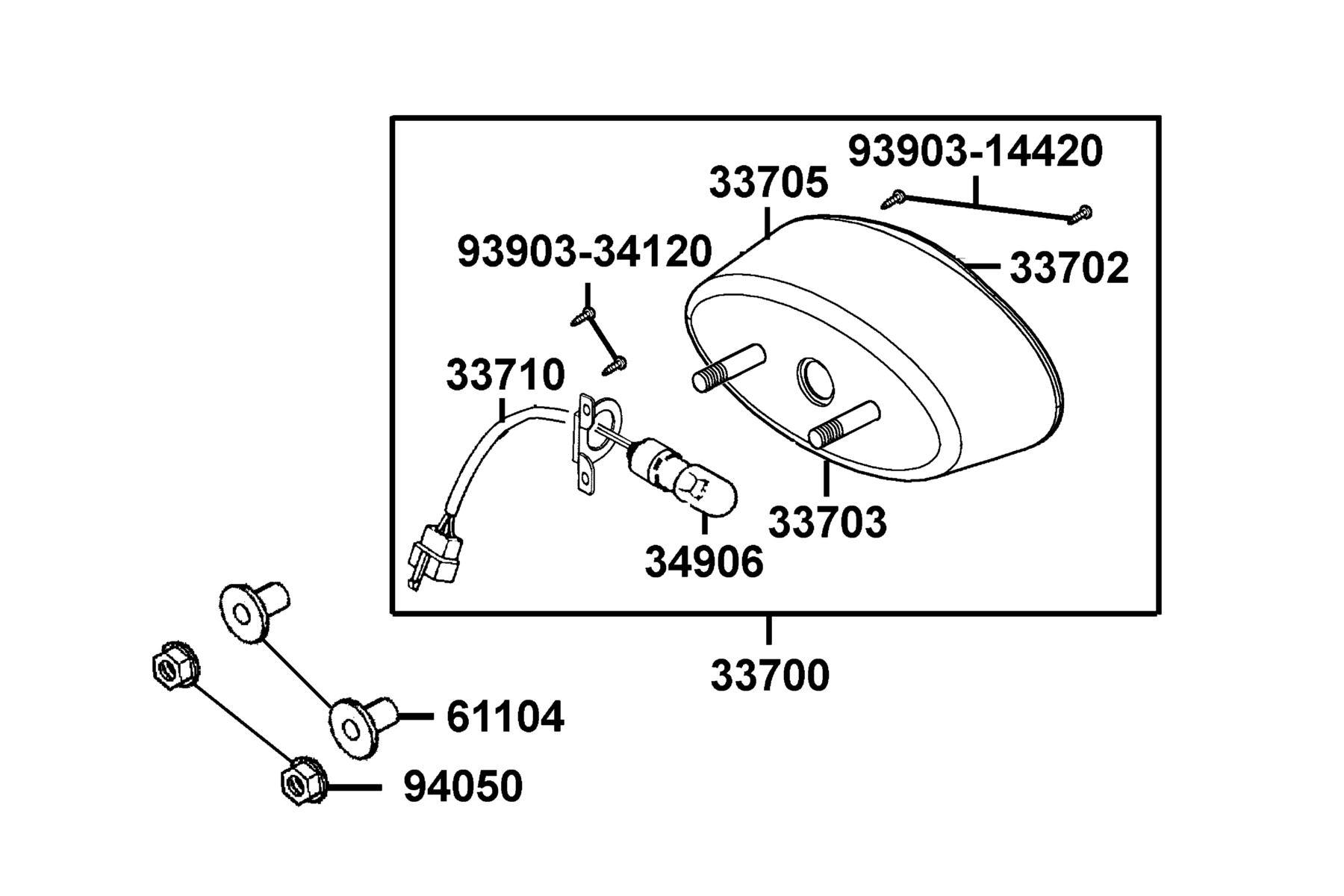 Mongoose 90S(2019) Rear Light parts diagram