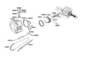 E03 Cylinder, Piston and Crankshaft parts diagram