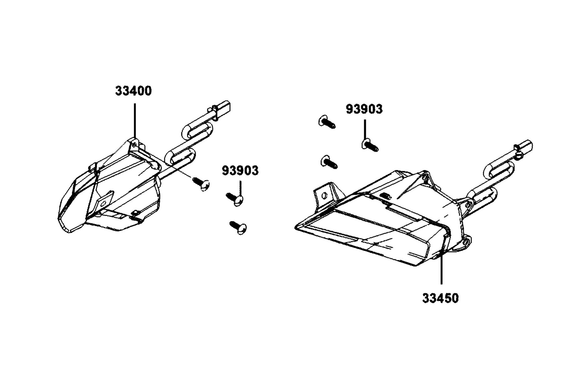 DOWNTOWN GT 350 Front Winker parts diagram