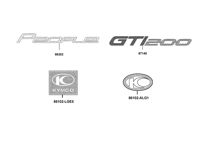 F23 Emblem and Stripe parts diagram