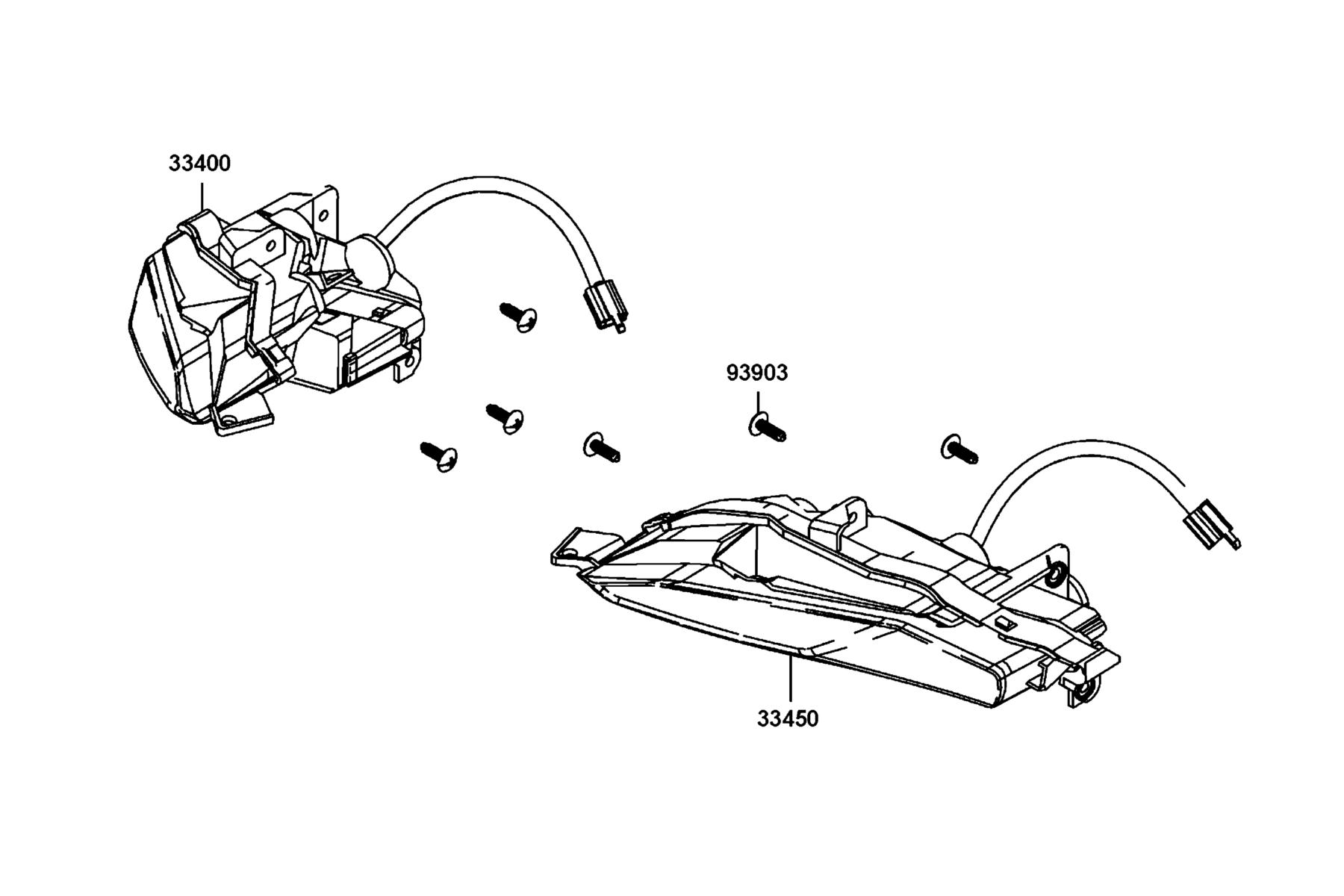 AK550 2022 Front Winker ● RR WINKER parts diagram