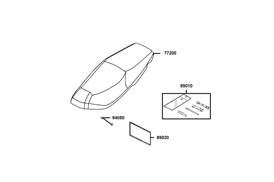 F09 Seat parts diagram