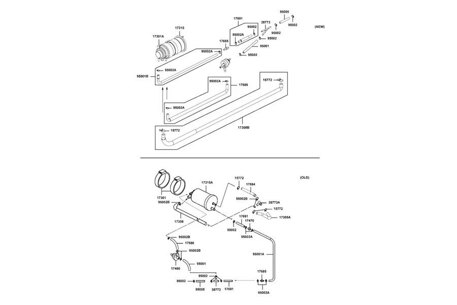 F26 Canister Assy Tube parts diagram