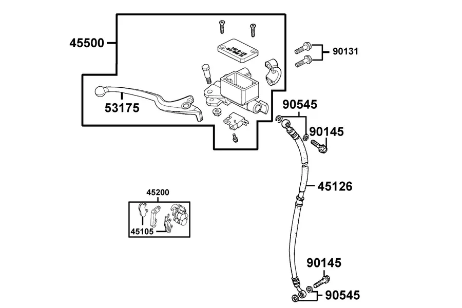 F04 Brake Master Cylinder parts diagram