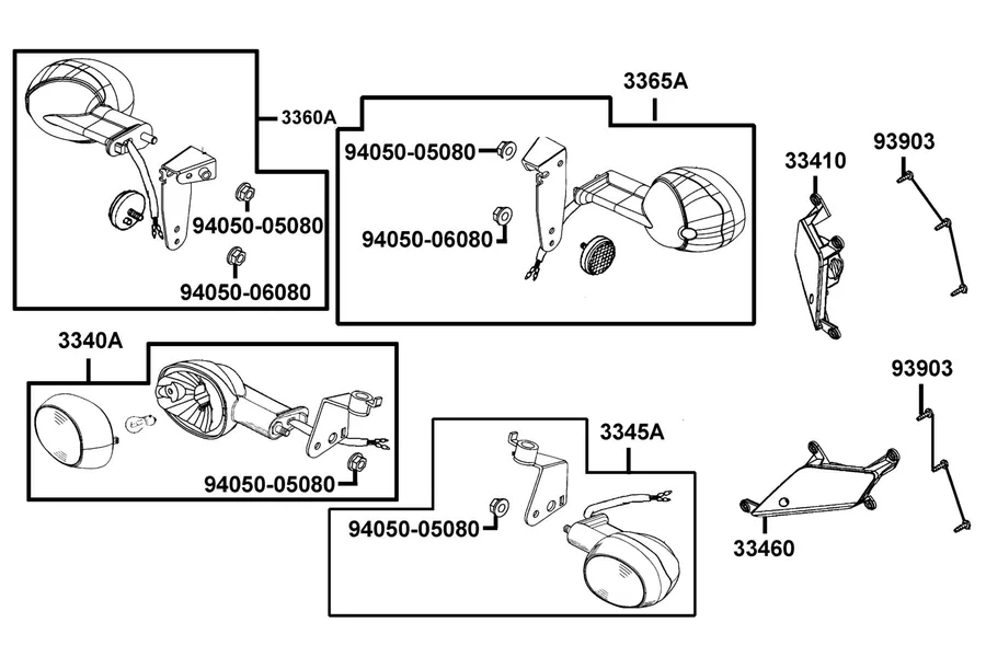 F17 Front Winker parts diagram