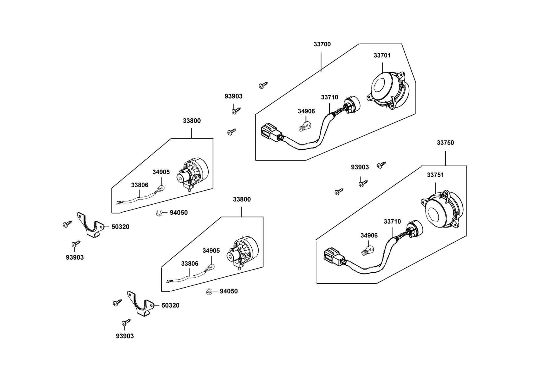 UXV 450i (2017~) Light Assy Rr Comb parts diagram