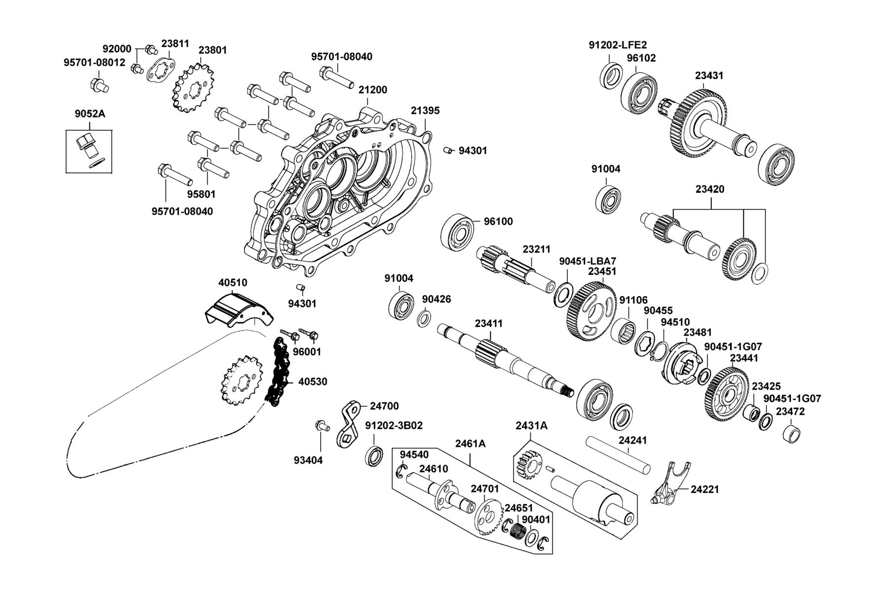 MONGOOSE 90S(2020) Transmission parts diagram