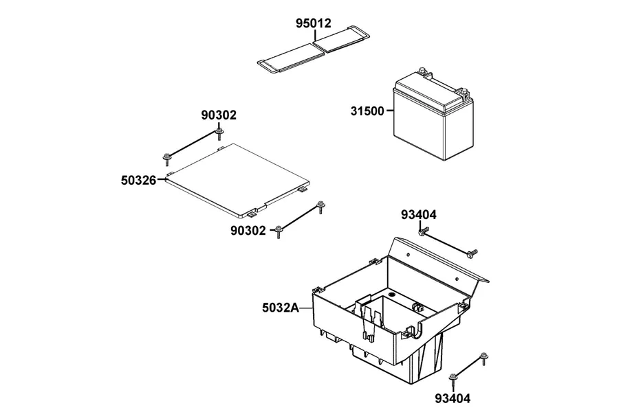 F11 Battery parts diagram