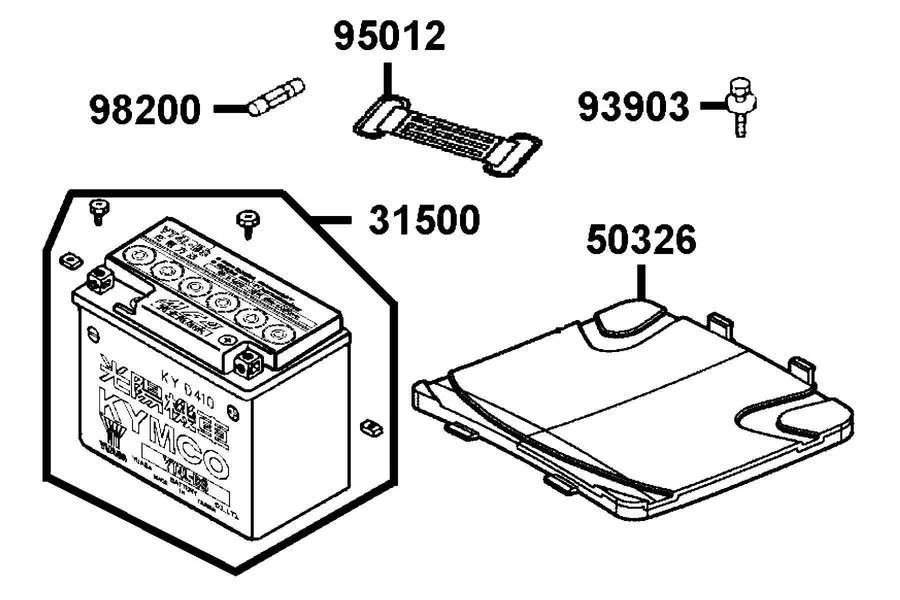 F11 Battery parts diagram