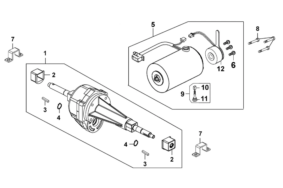 E01 Motor Assy parts diagram