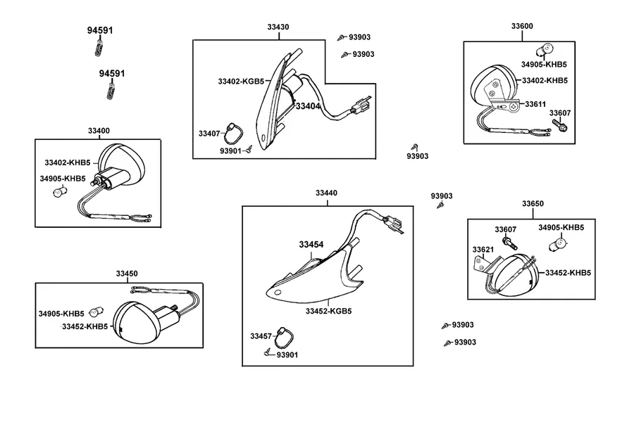 F18 Front Winker parts diagram
