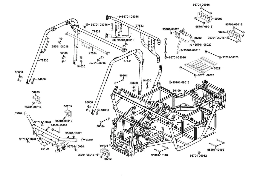F21 Frame Body parts diagram