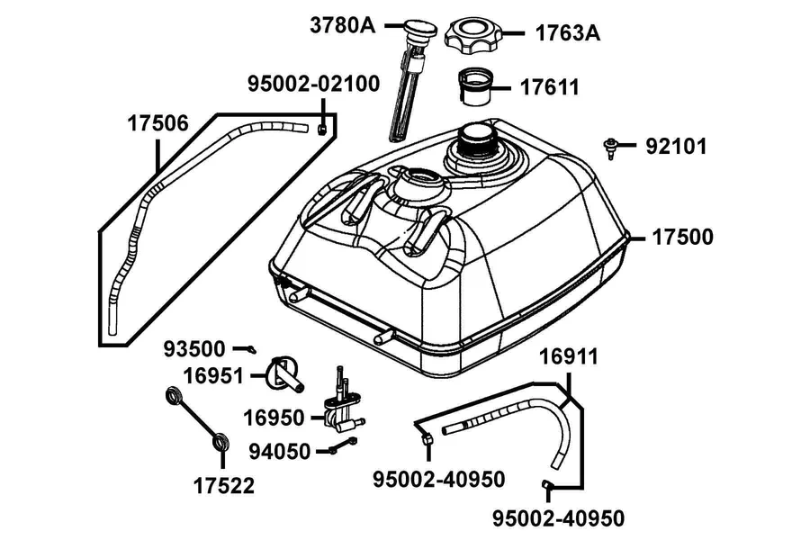 F10 Fuel Tank parts diagram