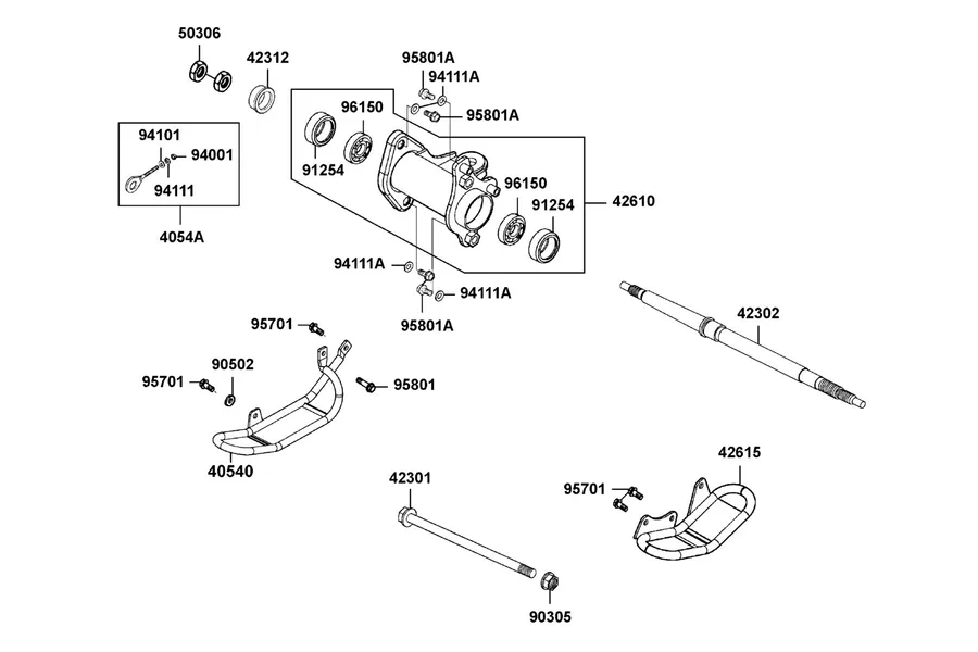 F15 Hub Assy Rr parts diagram