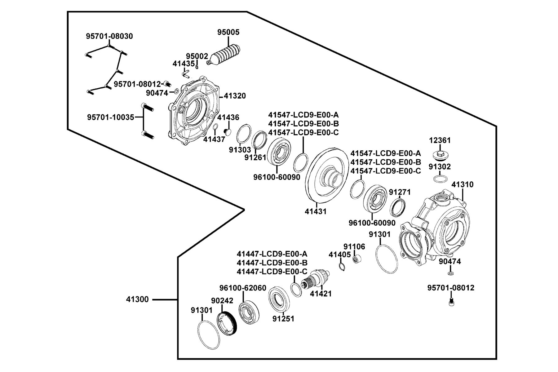 MXU 270(2019) Side Case Rr Final parts diagram