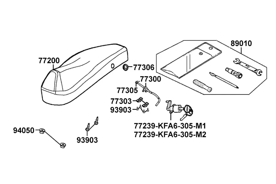 F09 Seat parts diagram