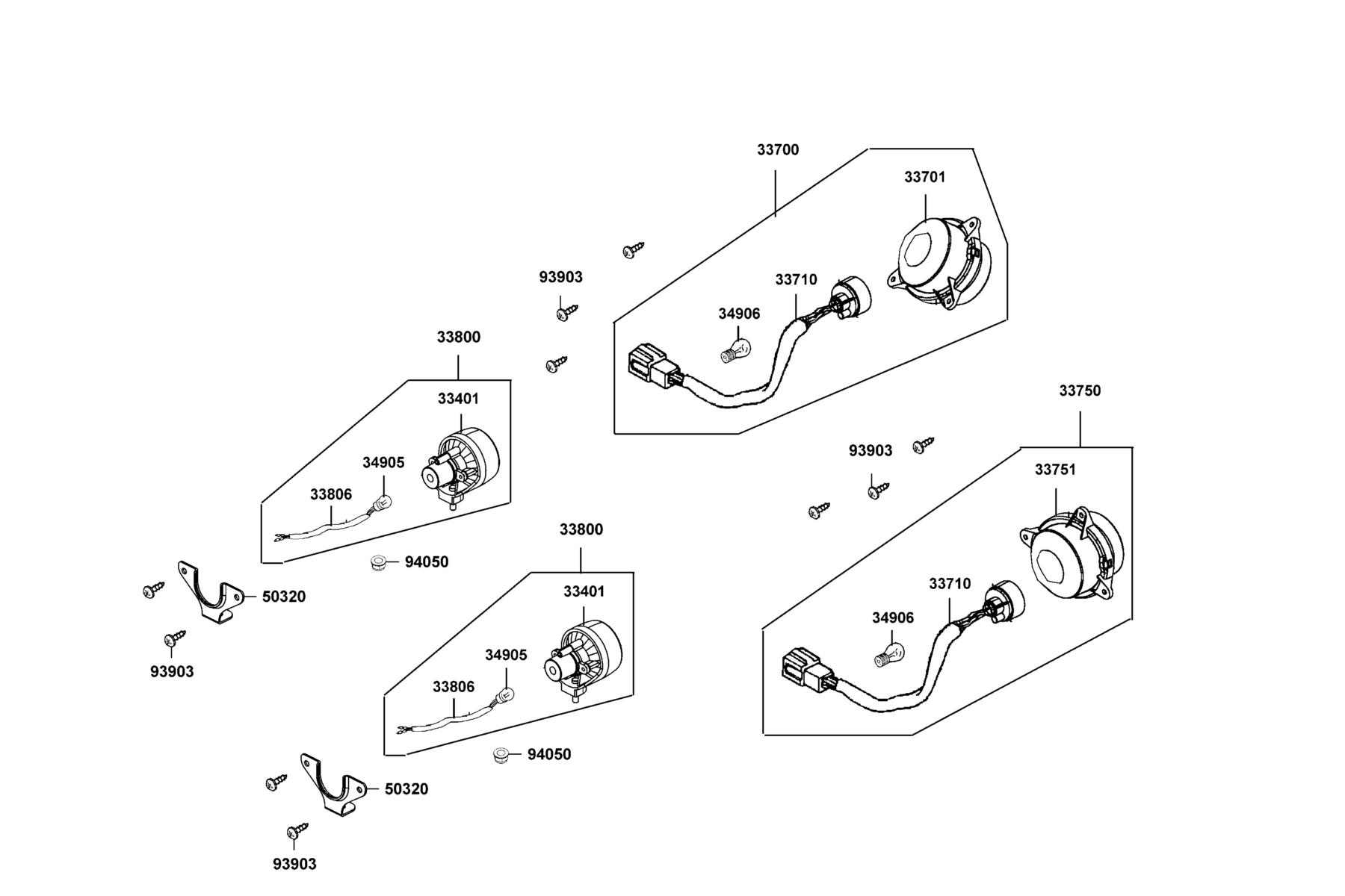 UXV 450i LE(2019) Light Assy Rr Comb parts diagram