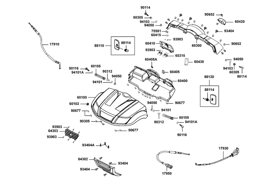 F03 Fender Fr parts diagram