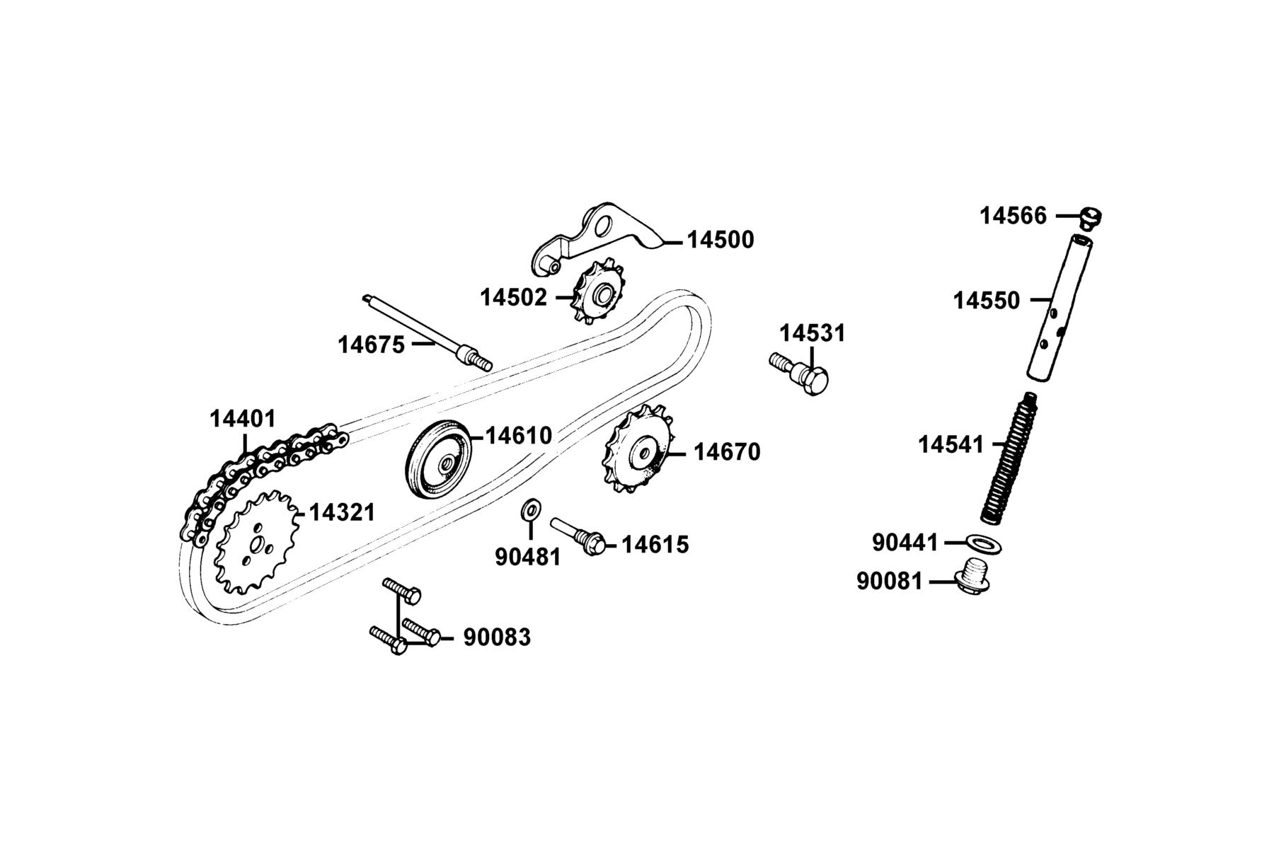 K-PIPE 125(2016~) Chain Cam parts diagram