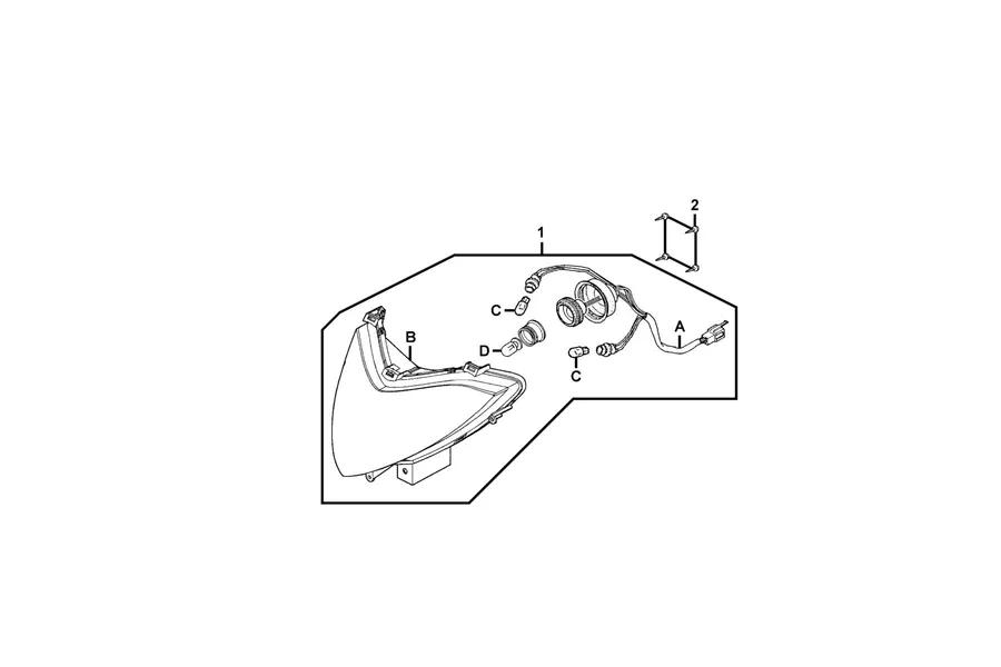 F01 Head Light parts diagram