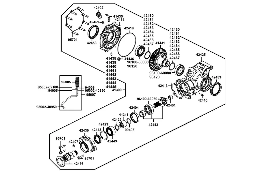 F17 Control Arm Assy parts diagram