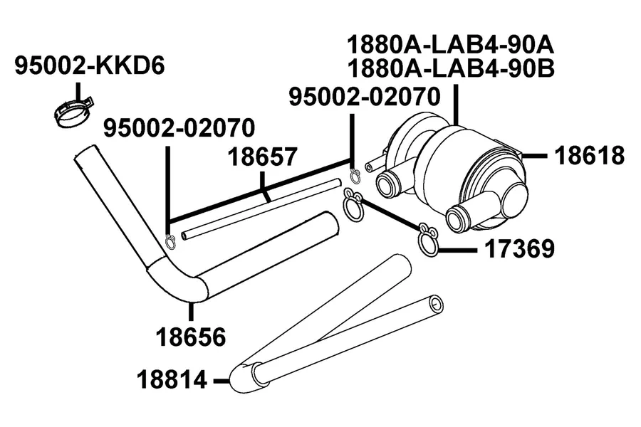 F21 Air Cleaner Two parts diagram
