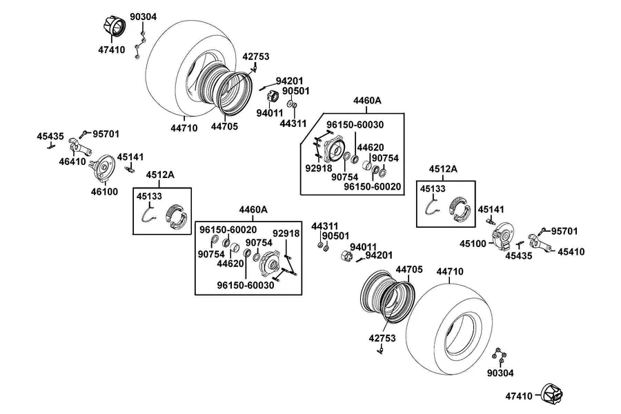 F07 Front Wheel parts diagram